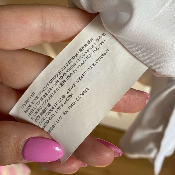 Theory White Midi Dress - Picture 10 of 10